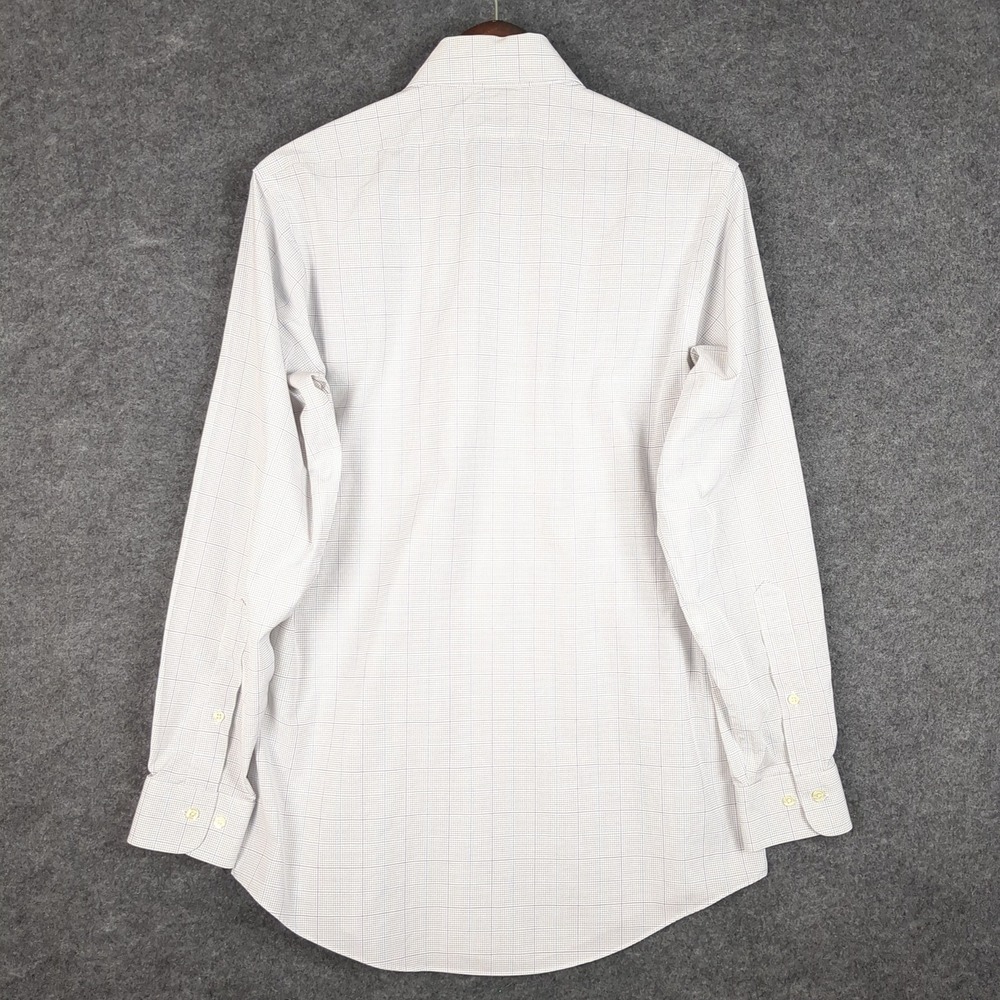 Brooks Brothers 346 Mens‎ 15.5 32/33 Slim Fit Non-Iron Stretch Tattersall Shirt - Picture 7 of 11